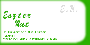 eszter mut business card